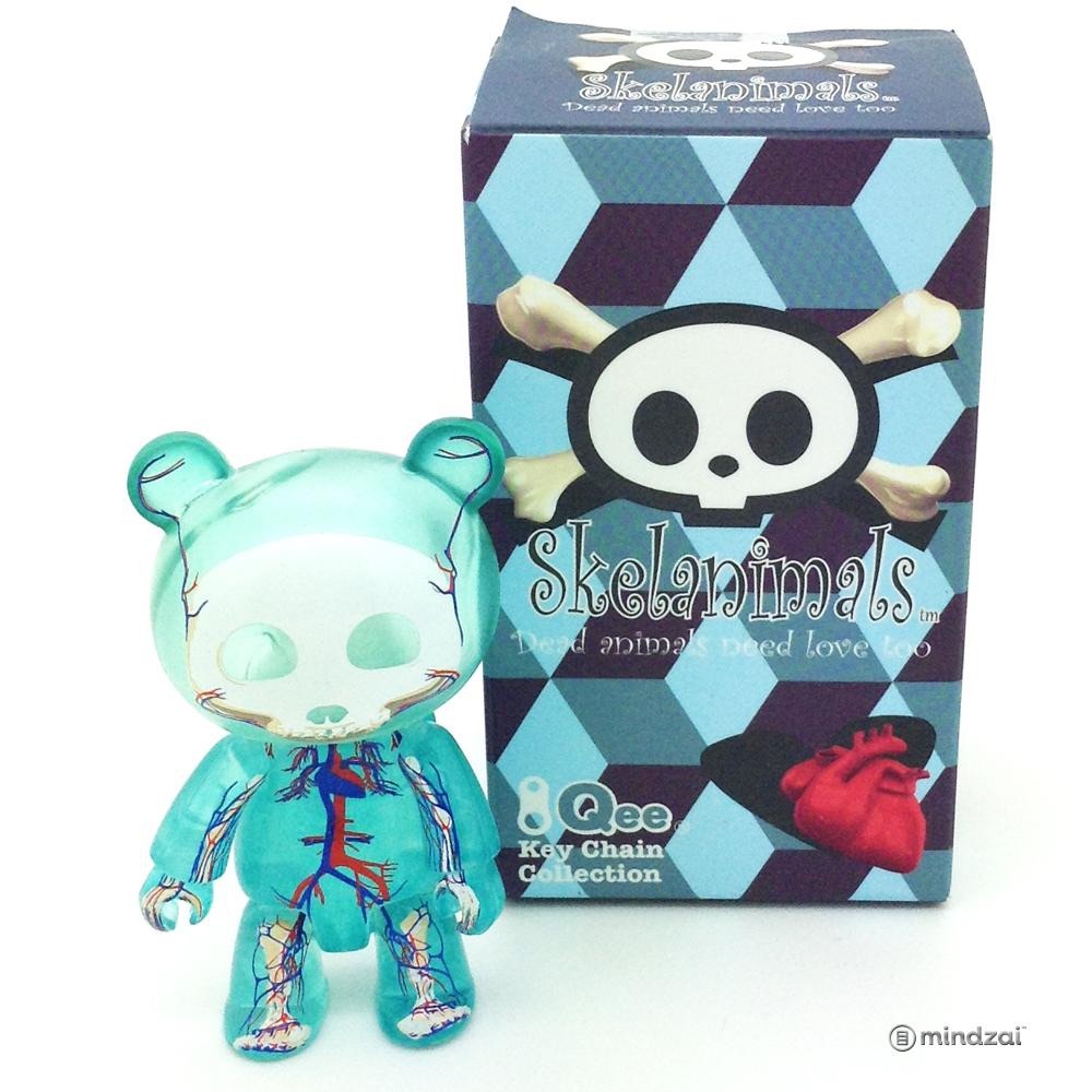 Skelanimals Collectible Qee - Visible ChungKee Panda Bear Glacier Blue Edition